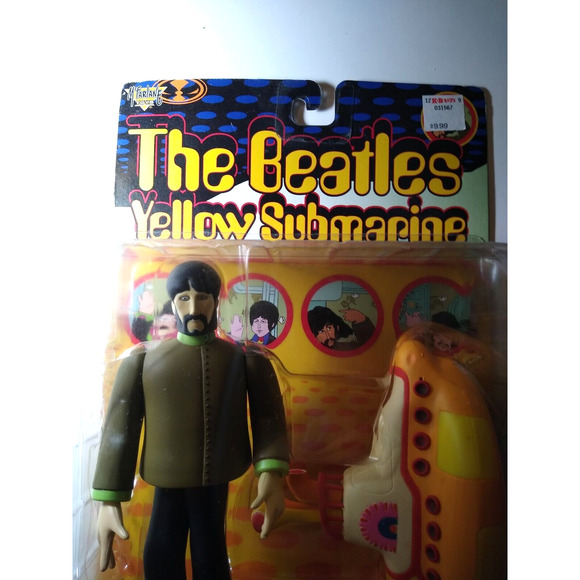 The Beatles Yellow Submarine George Harrison Action Figure 1999 & Sub Mod Groovy - Picture 3 of 9
